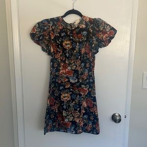 Doen liberty print blue floral dress